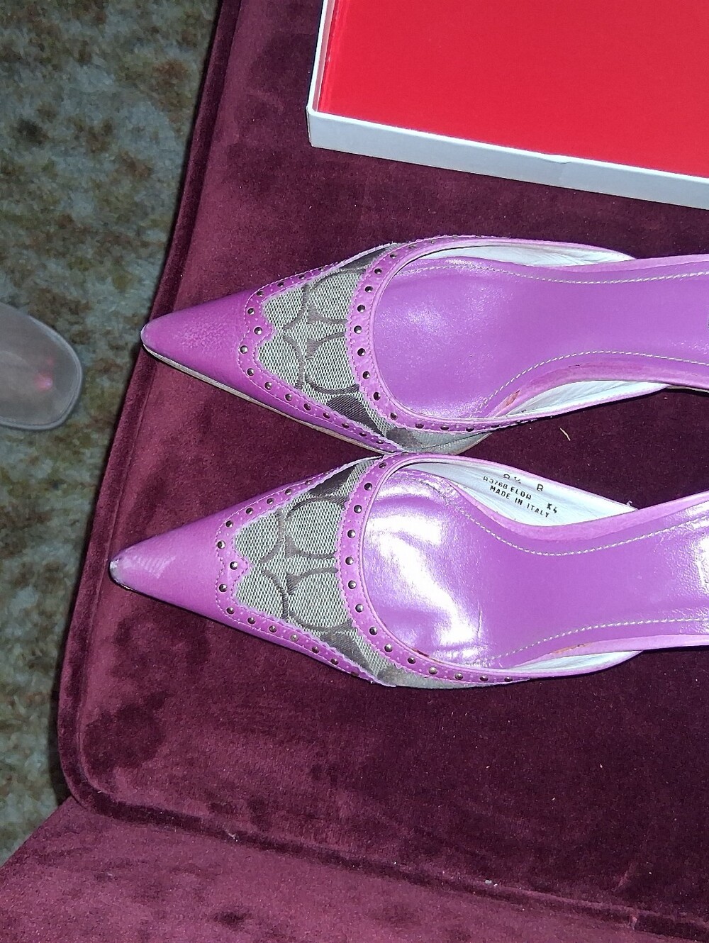 Coach Elda Y2k Kitten Heels 2003 or 2004 - Picture 9 of 12